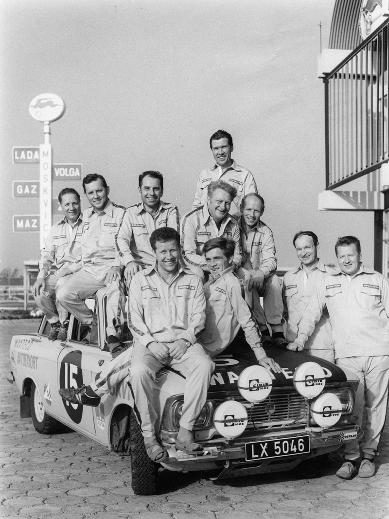 Illustration for article titled Moskvich-Driving Soviet Heroes Take On Capitalist Stooges In International Rally Competition